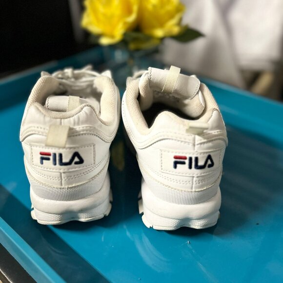 Fila Disruptor II Premium "White" - Women's Size US 8.5 - Picture 8 of 10